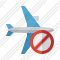 Airplane Horizontal Block Icon