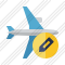 Airplane Horizontal Edit Icon