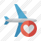 Airplane Horizontal Favorites Icon