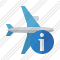 Airplane Horizontal Information Icon