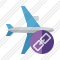 Airplane Horizontal Link Icon