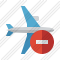 Airplane Horizontal Stop Icon