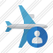 Airplane Horizontal User Icon