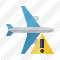 Icône Airplane Horizontal Warning