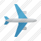 Airplane Horizontal Icon