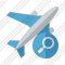 Airplane Search Icon