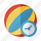 Beach Ball Clock Icon