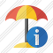 Beach Umbrella Information Icon