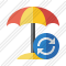 Beach Umbrella Refresh Icon