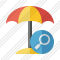 Beach Umbrella Search Icon