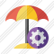 Beach Umbrella Settings Icon