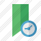 Bookmark Green Clock Icon