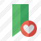 Bookmark Green Favorites Icon