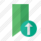 Bookmark Green Upload Icon