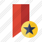 Bookmark Red Star Icon