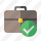 Briefcase Ok Icon