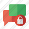 Chat 2 Lock Icon