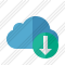 Cloud Blue Download Icon