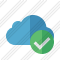 Cloud Blue Ok Icon