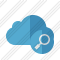 Cloud Blue Search Icon