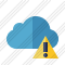 Cloud Blue Warning Icon