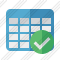 Database Table Ok Icon