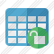 Database Table Unlock Icon