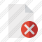 Document Blank Cancel Icon