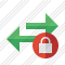 Exchange Horizontal Lock Icon