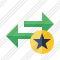 Exchange Horizontal Star Icon