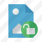 File Image Unlock Icon