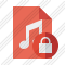 Icône File Music Lock