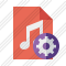 Icône File Music Settings