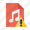 Icône File Music Warning