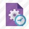 Icône File Settings Clock