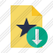 File Star Download Icon