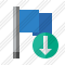 Flag Blue Download Icon