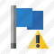 Flag Blue Warning Icon