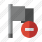 Flag Dark Stop Icon