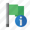Flag Green Information Icon