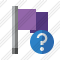 Flag Purple Help Icon