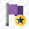 Icône Flag Purple Star