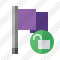 Flag Purple Unlock Icon