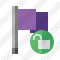 Icône Flag Purple Unlock