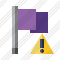 Flag Purple Warning Icon