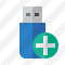 Flash Drive Add Icon