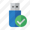 Flash Drive Ok Icon