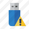 Icône Flash Drive Warning