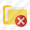 Folder Documents Cancel Icon