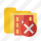 Folder Movie Cancel Icon